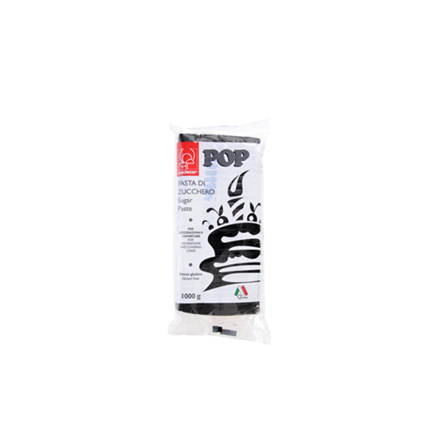 Modecor Sugar Paste 1KG Pop Black