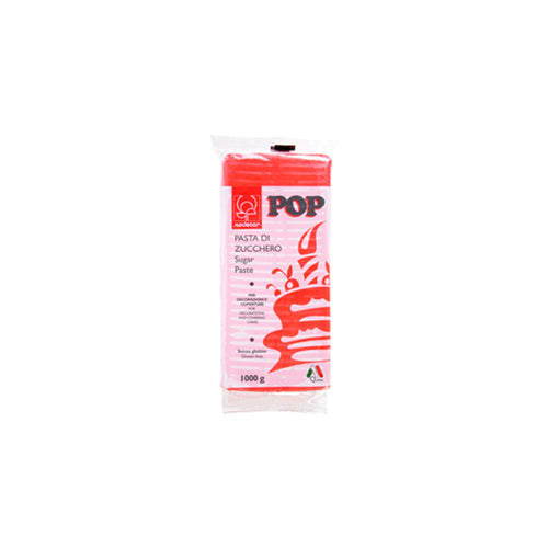 Modecor Sugar Paste 1KG Pop Red-rolling fondant