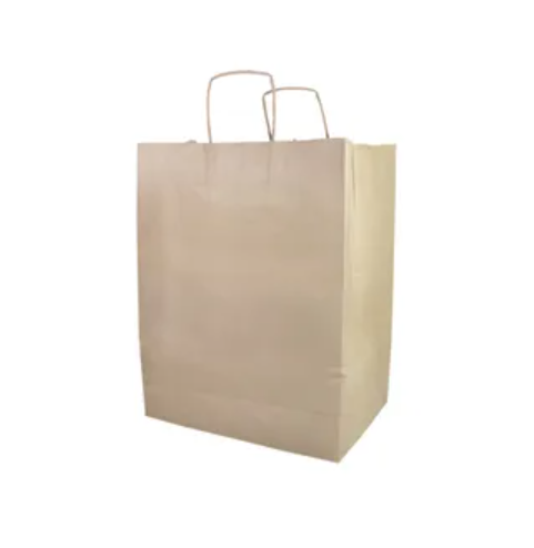 14X10X15.5 Inches Kraft Paper Shopper Bag - 200 Count