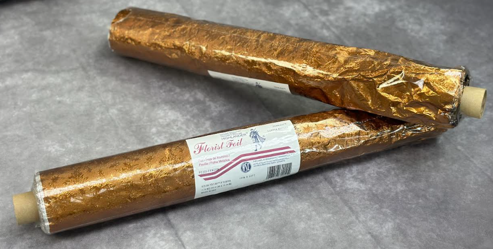 Embossed Foil Rolls - Fernleaf Copper Nugget