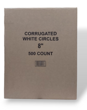 WHITE TOP CIRCLE - 500 PC (6"  7" 8" )