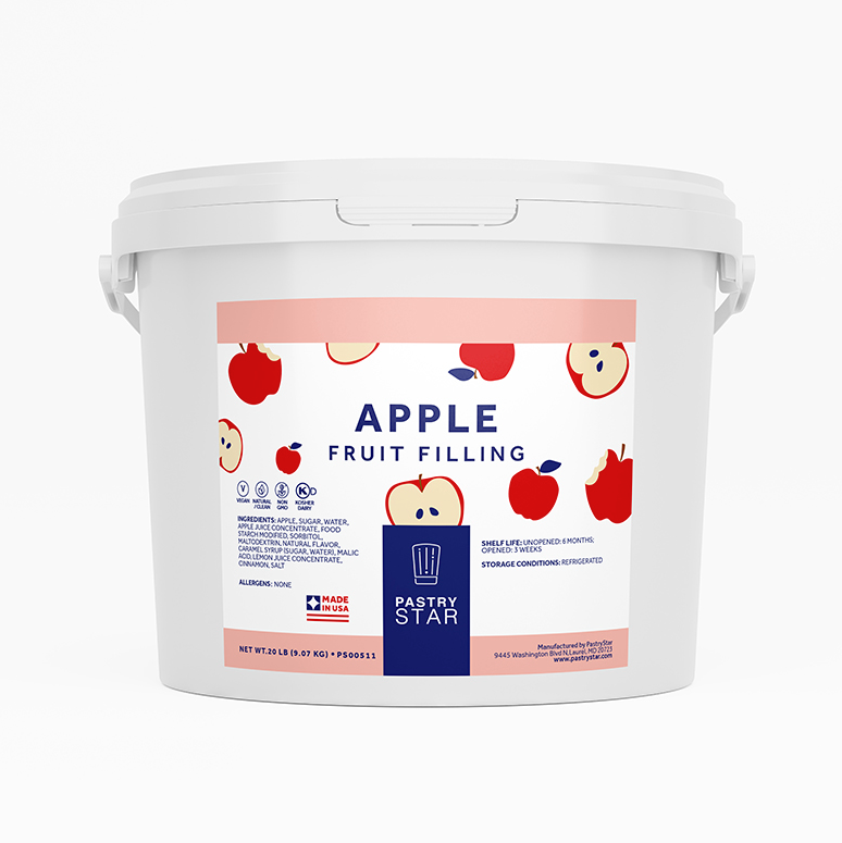 Pastry Star Apple Fruit Filling 20 LBS