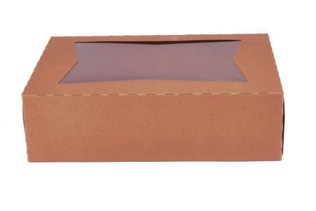 14X10X4 WINDOW BOX KRAFT - 100 PC