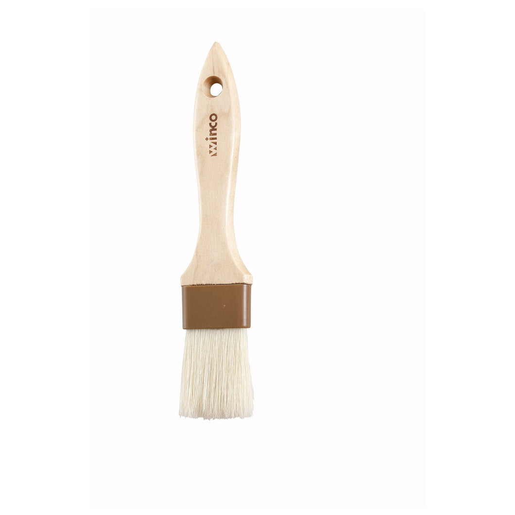 Pastry Brush/Basting Brush - Natural Boar Hair (Plastic Ferrule) - Flat - 1.5