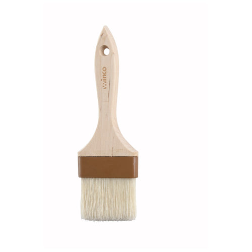 Pastry Brush/Basting Brush - Natural Boar Hair (Plastic Ferrule) - Flat - 3