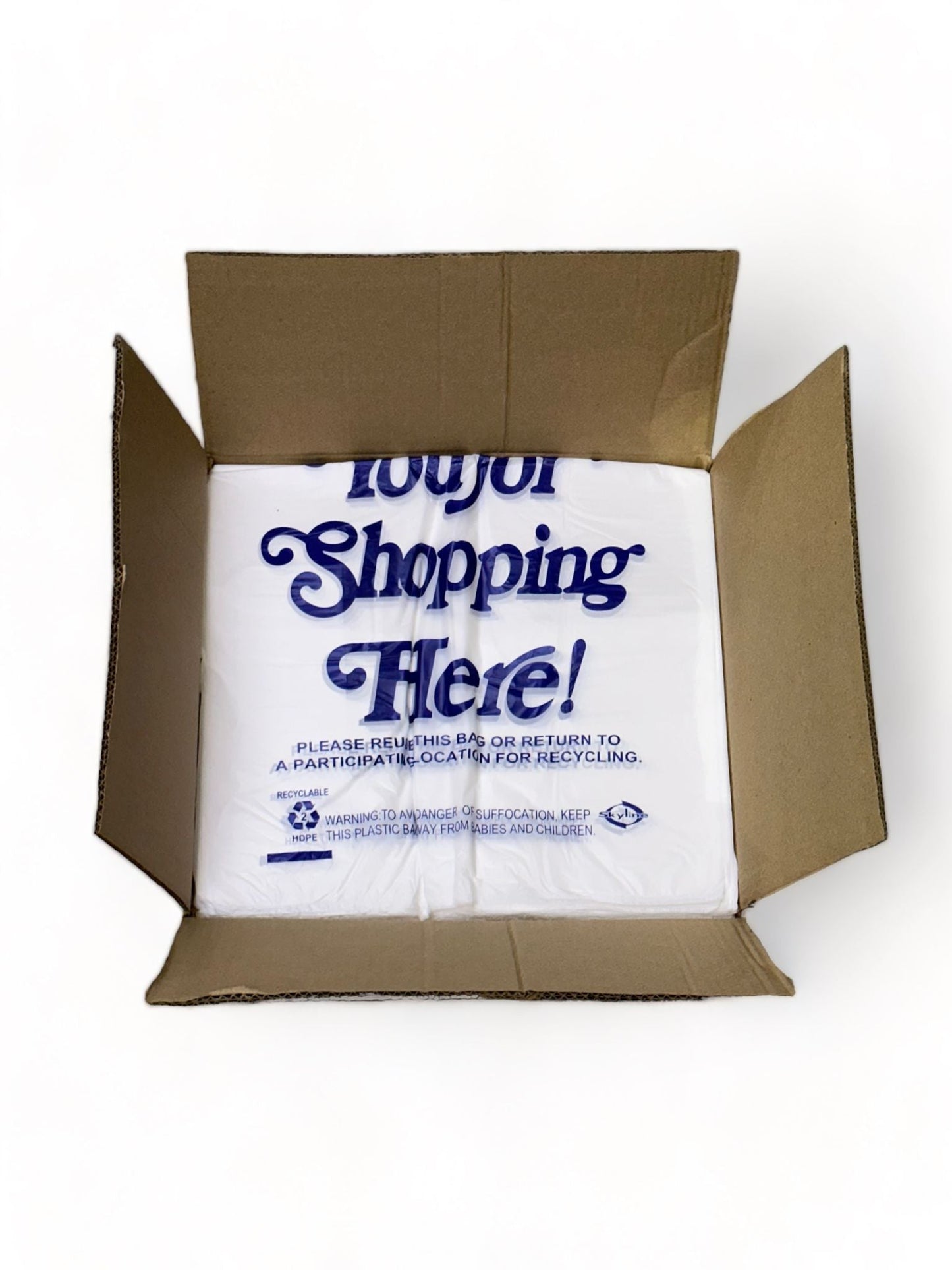 26" White Jumbo Shoping Bag 14X8X27