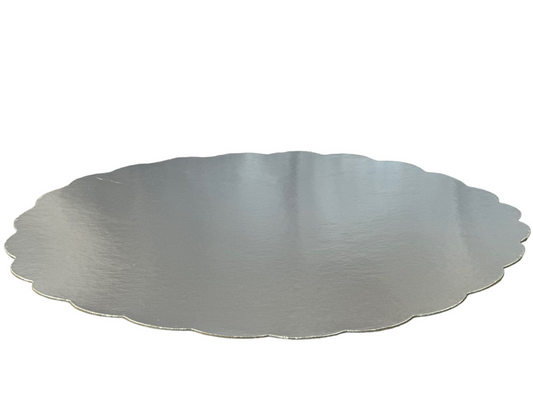 18" Silver Heavy Board Scallop - 50 Pieces