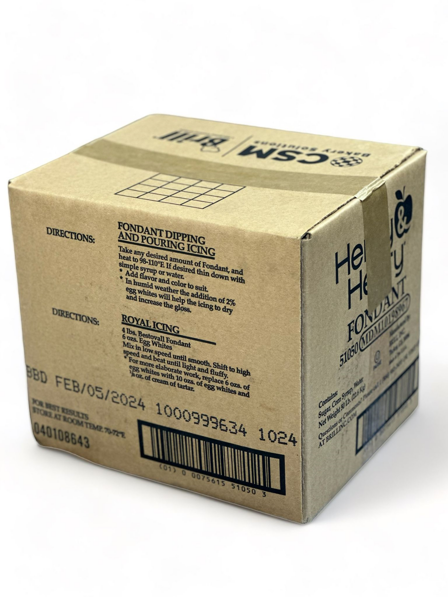 H&H Cream Fondant - 50lbs