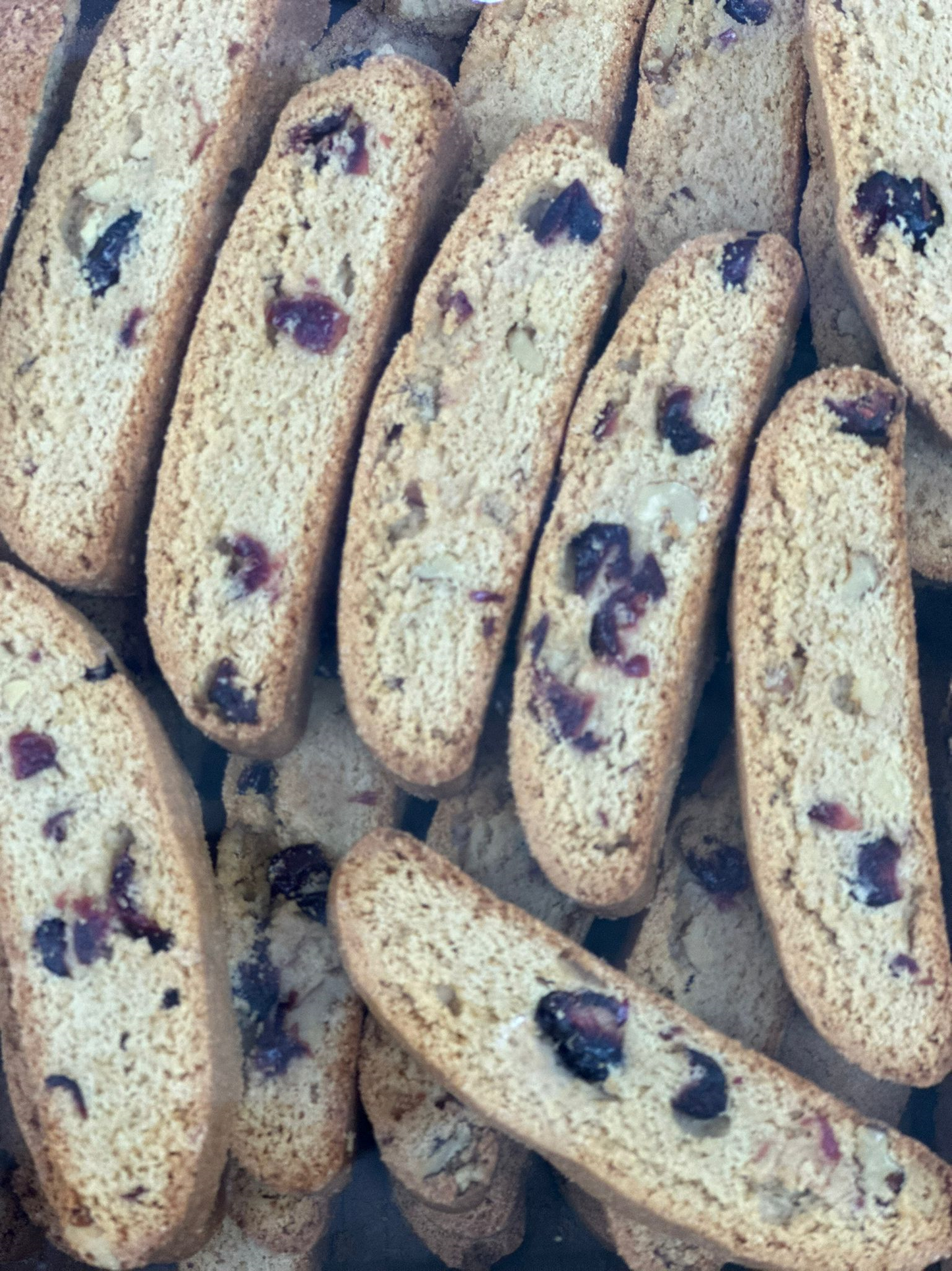 Bulk Cranberry Walnut Biscotti 2/48 7 lbs