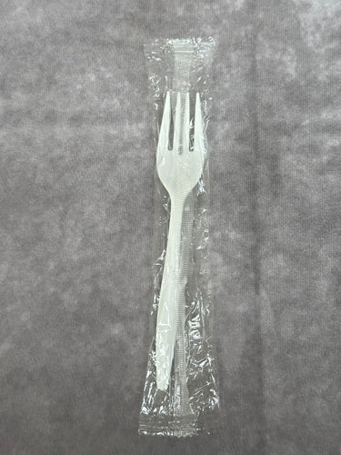 WRAPPED! FORK ONLY, MEDIUM (WHITE)