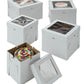 White E-Flue 10 X 10 X 8 Window Cake Box