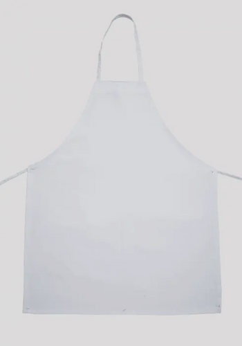 Winco BA-3226WH Full Length Bib Apron