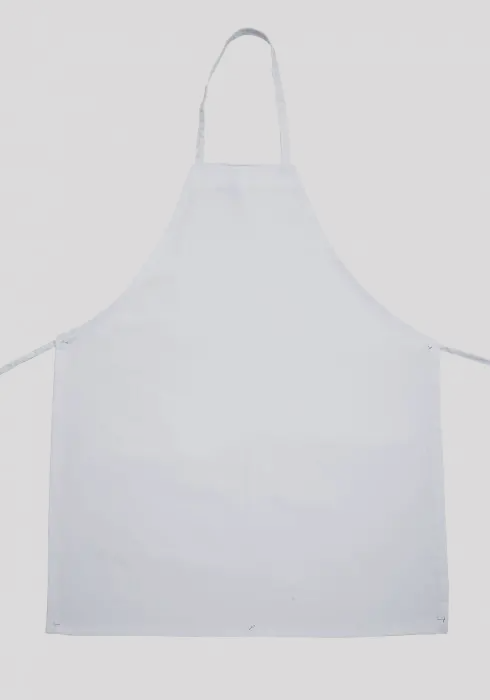 Winco BA-3226WH Full Length Bib Apron