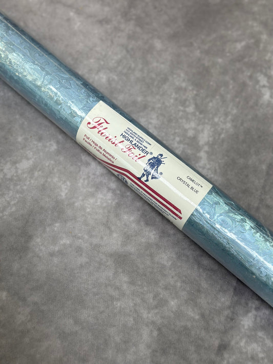 Embossed Foil Roll - Camelot Crystal Blue