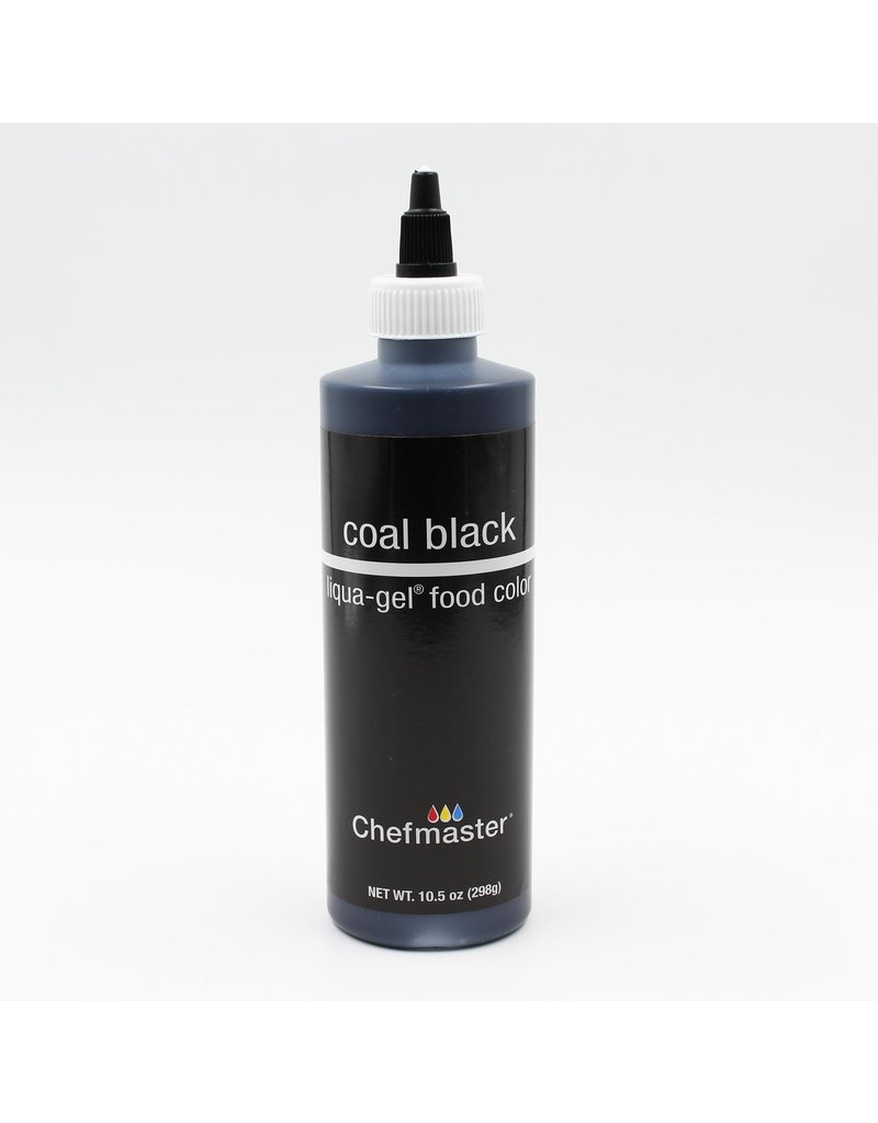 Liqua-Gel 5410 Coal Black Bottle Food Coloring 10.5 oz