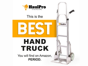 Haul Pro Heavy-Duty Hand Truck - 54" H x 18.5" W with 17.5 x 9 (free shipping)