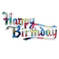 Happy Birthday Rainbow Plaques 2 LB