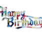 Happy Birthday Rainbow Plaques - 36 Pieces