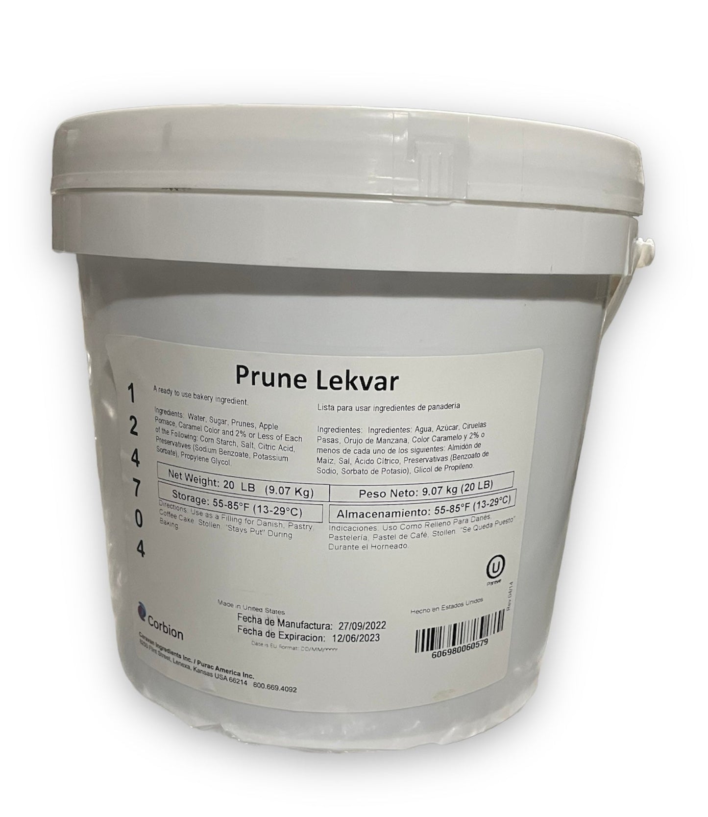 Lekvar Prune Butter 22 LB