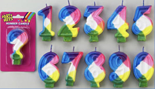 Number 6 Candles 12ct Box for Cakes