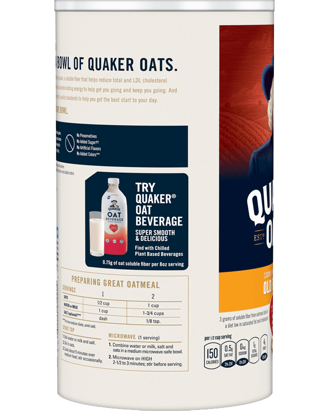 Quaker Oats Old Fashioned - 12/42 oz