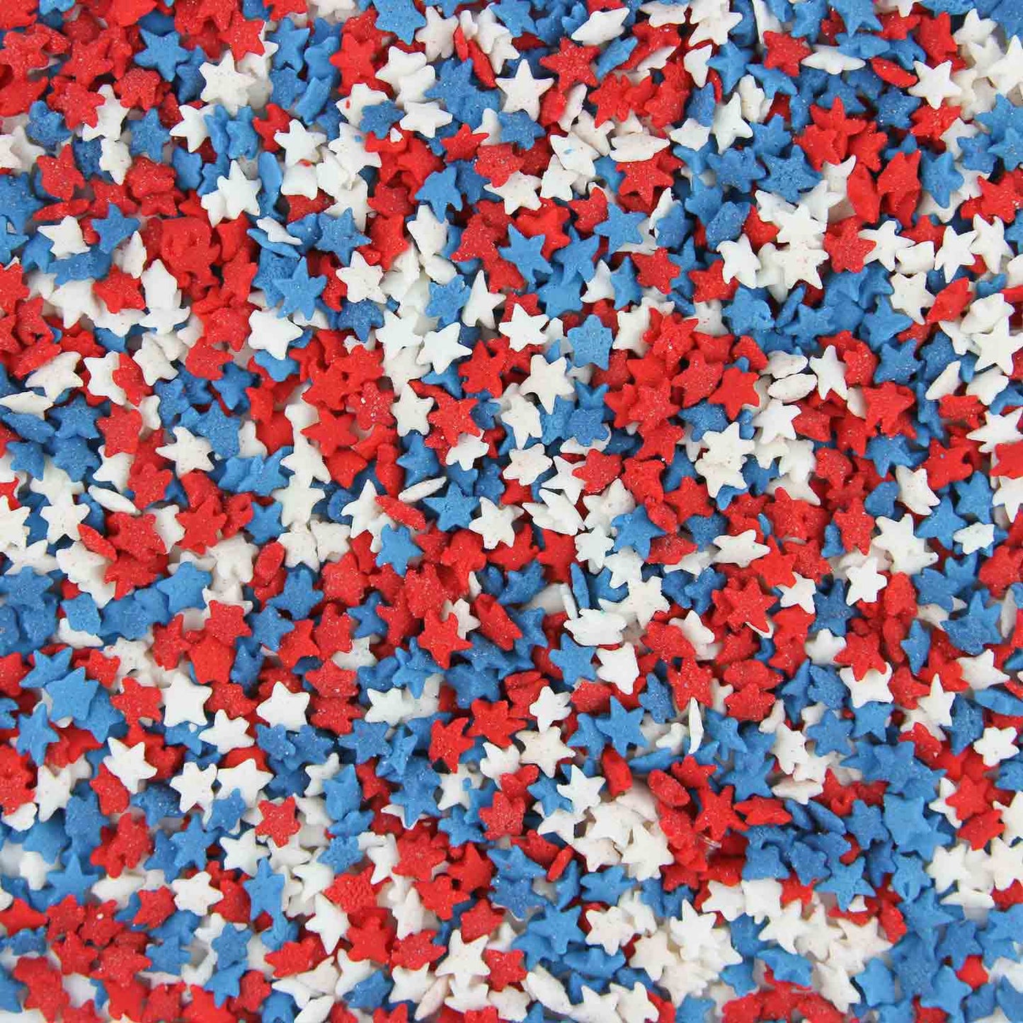 Red, White, and Blue Mini Stars Sugar Confetti