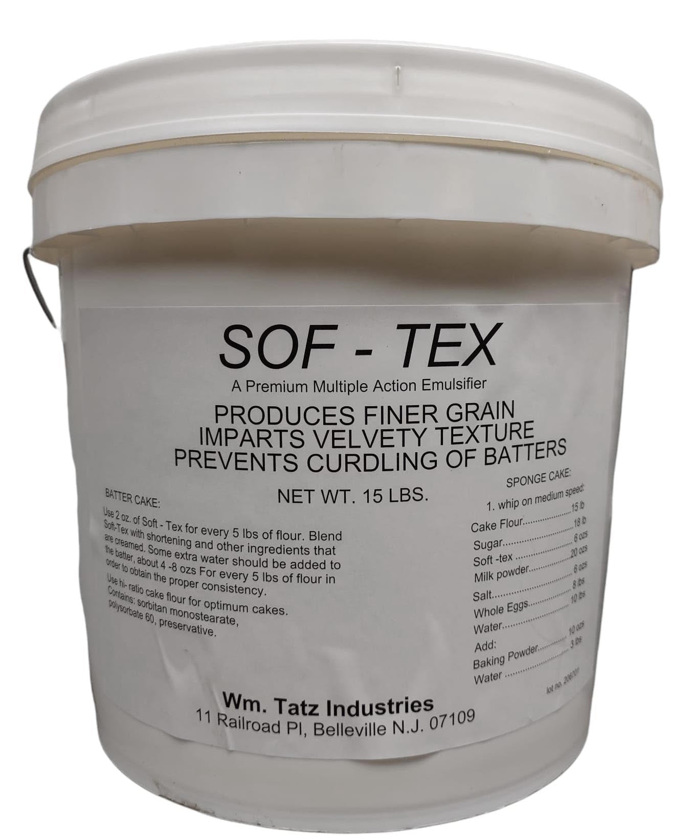 Softex Cake Emulsifier (compared to tenderex emulsifier)